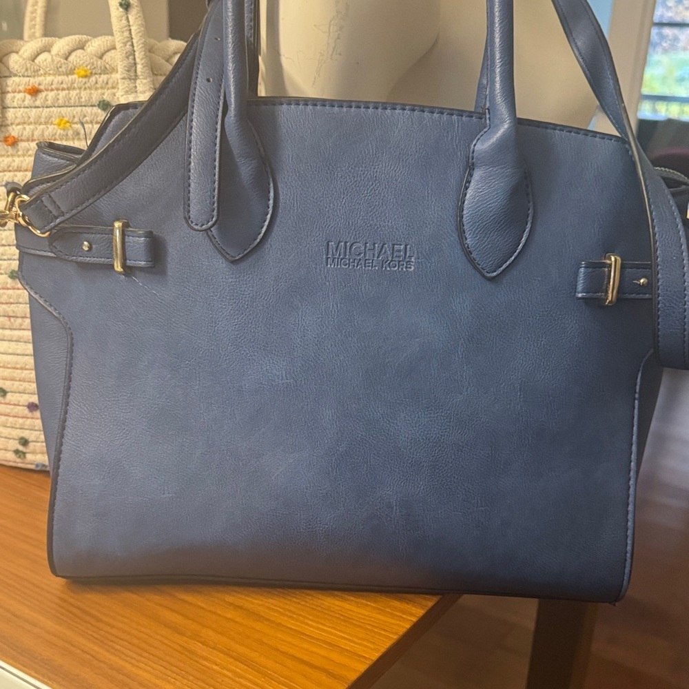 Michael Kors denim blue  Satchel